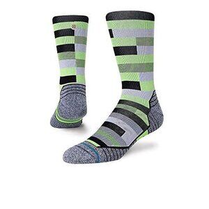 STANCE SLATS Performance Athletic Crew Socks Green Medium Men 6-8.5 Women 8-10.5